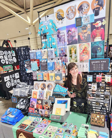 Here&#39;s a recent booth photo from Montreal ComicCon 2024!