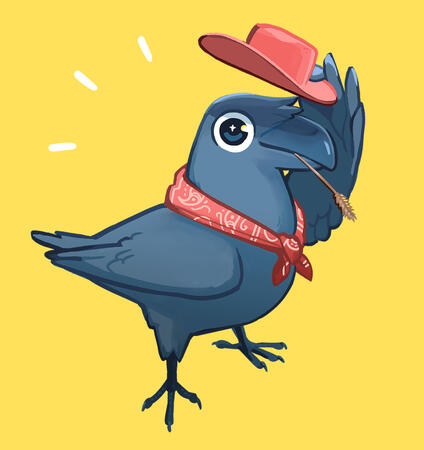 Polite Howdy Crow