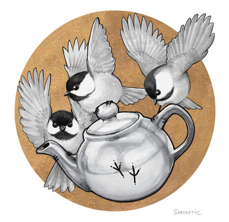 Chickadee Chai Illustration